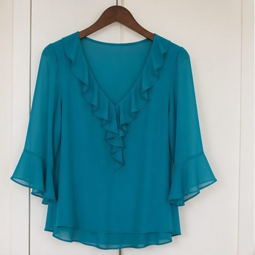 Burgundy Pleated Blouse